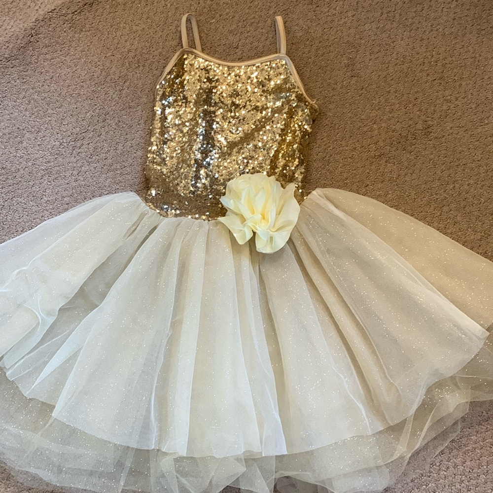 Beautiful Gold Weissman Dance Costume